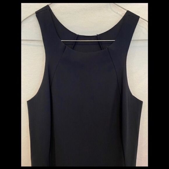 PATRIZIA PEPE RAW EDGE SENSITIVE LYCRA BLACK DRESS - Picture 3 of 8